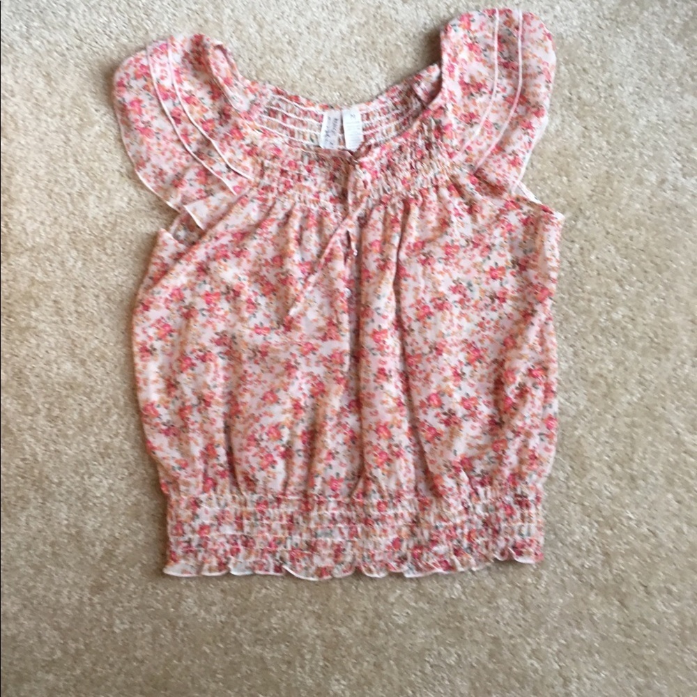 Midnight sky pink gently worn tank blouse